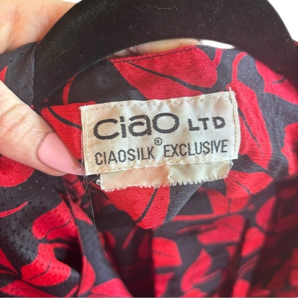 Vintage Ciao Limited Black and Red Dress Size Large (L) - Picture 11 of 11